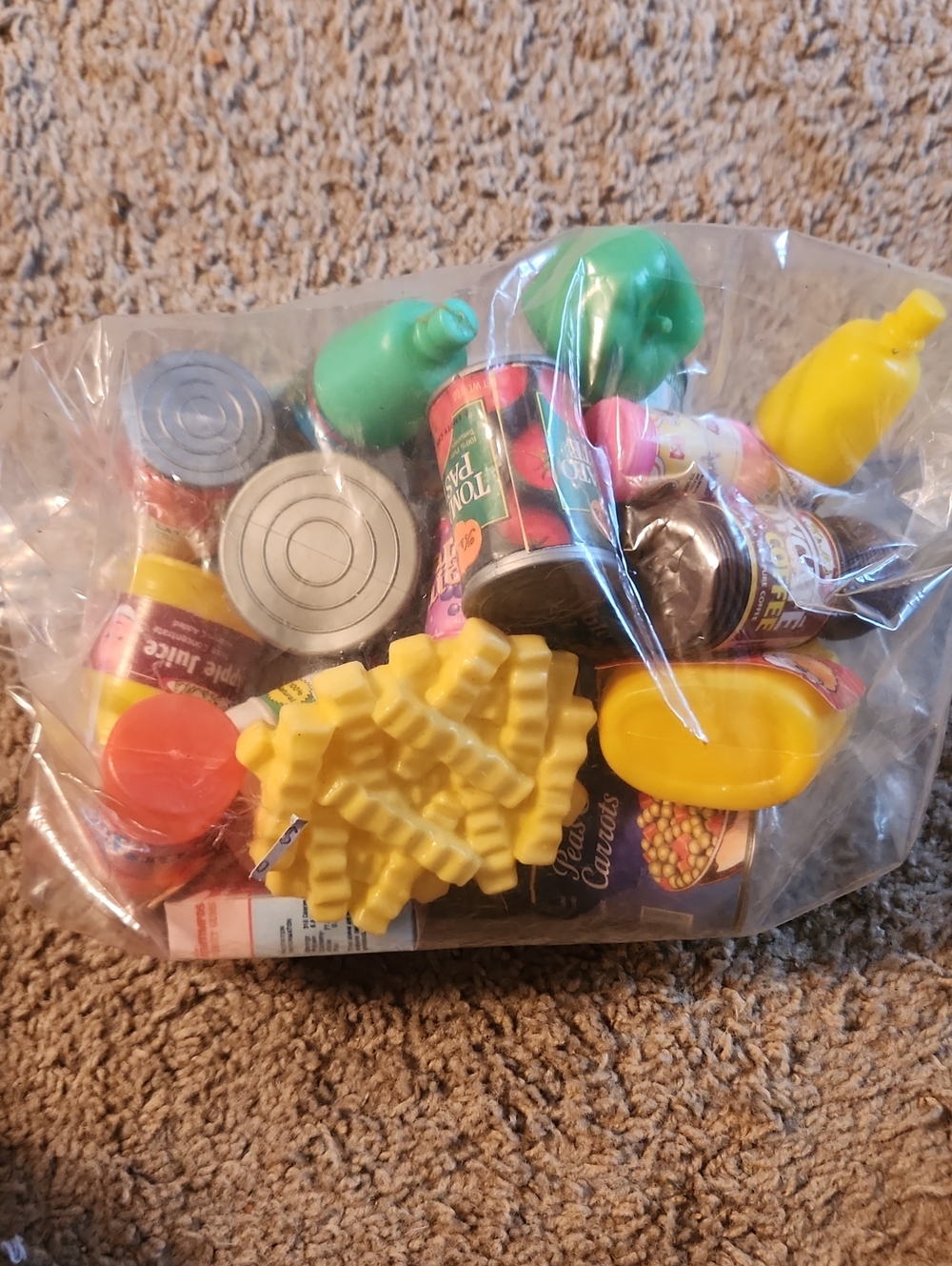 Assorted Plastic Play Food Party Set
